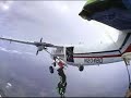 Parachute Opens In Doorway of Plane, Catches on the Tail Parachute Opens In Doorway of Plane, Catches on the Tail