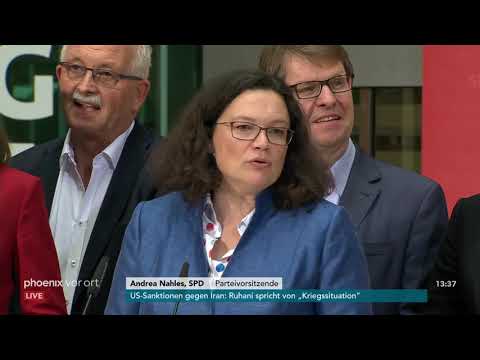 Pressekonferenz von Andrea Nahles zur Klausurtagung ...