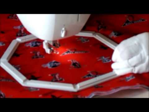 Episode 8: Free Motion Quilting A Fabric Sandwich Using Octi Hoops