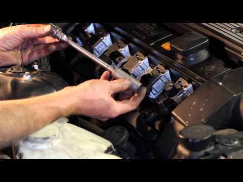 How to replace the spark plugs on a BMW 328i