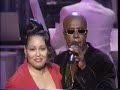 aaron hall and vesta performing a tribute to ashford and simpson on the tv special celebrate the soul of american music (1994) with the  hb barnum orchestra, david rokeach-drums, kevin brandon- bass, tony drake-guitar cedrick lawson-piano, lon norman, garnett brown, george bohanon-trombones, ernie fields jr.- sax, jorge arciniega-trumpet, brian kilgore- percussion.
medley: solid as a rock, you're all i need to get by, ain't no mountain high enough, reach out and touch.