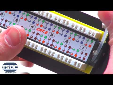 how to connect rj45 to patch panel