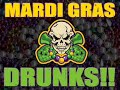 Mardi Gras Drunks on Bourbon Street - by the TampaBayDrunks
