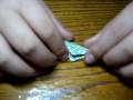 Оригами видеосхема простого голубя 