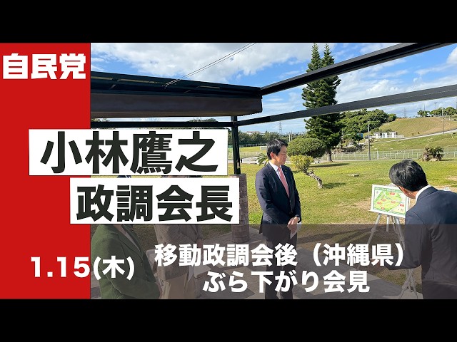小林鷹之が沖縄視察の所感と衆院解散・公約策定について語る