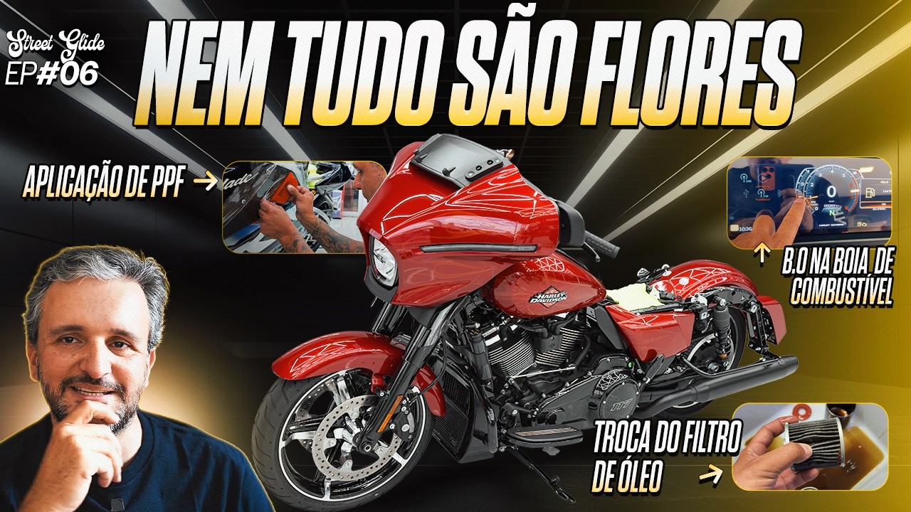 PPF, primeira revisão e primeiro problema na Harley Street Glide 2025!
