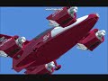 FS2004 Moller Skycar M400 Amphib Water Landing at St. Bart's