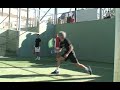 Miguel Lamperti entrenando remates