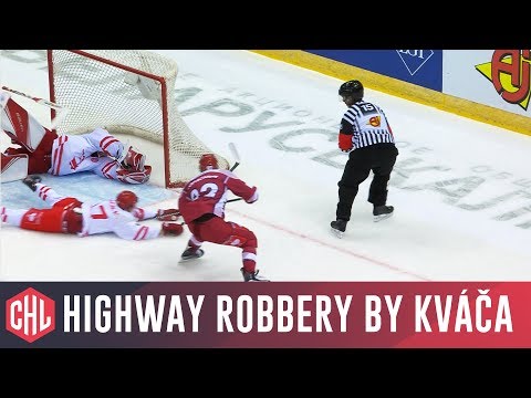 Kváča robs Lopachuk at the doorstep