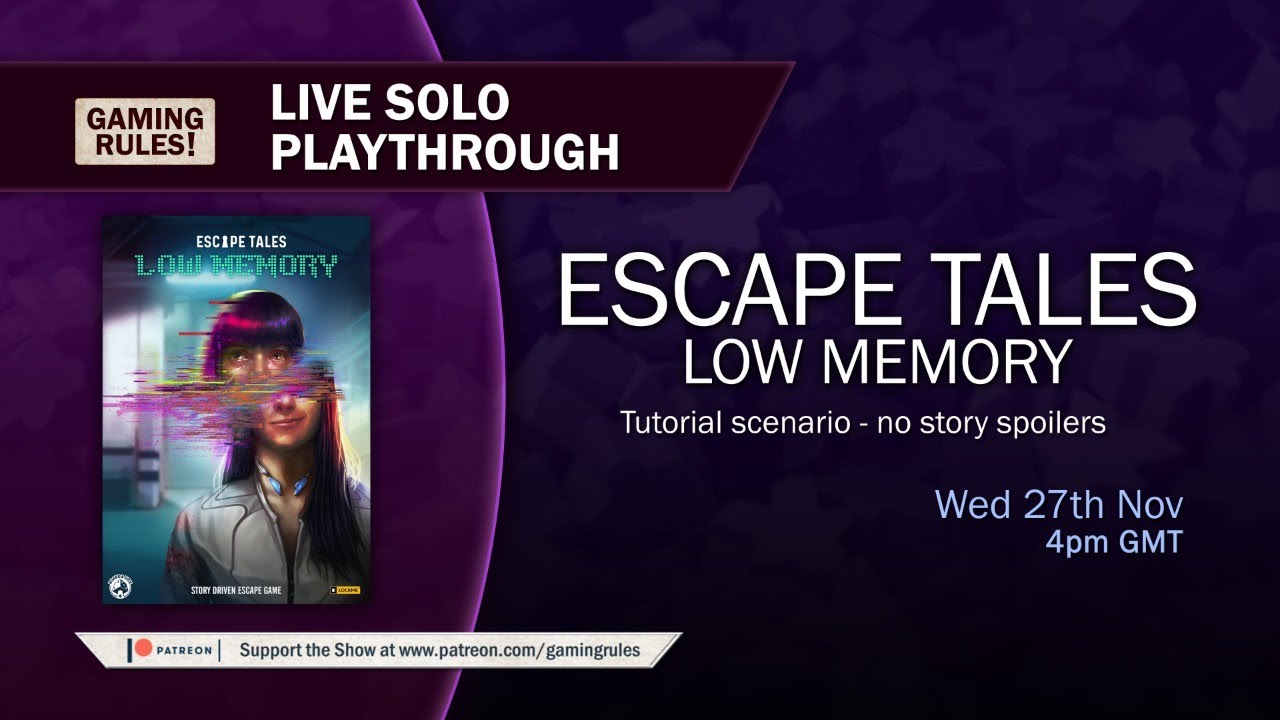 Escape Tales: Low Memory - Live tutorial and solo playthrough