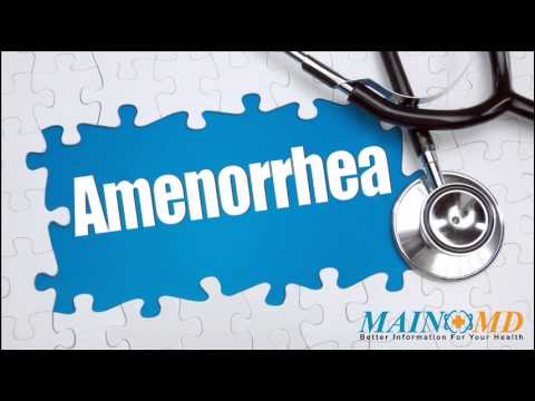 how to cure amenorrhea