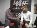 WAAF's Mike Hsu with Foo Fighters Dave Grohl