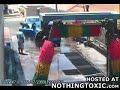 CCTV Complete Retard Demolishes Car Wash