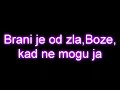 Tose Proeski – Boze Brani Je Od Zla - Tekst/Lyrics