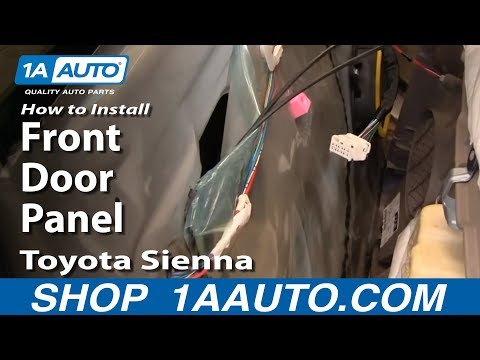How To Install Replace Remove Front Door Panel Toyota Sienna 04-10 1AAuto.com