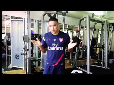 Arsenal Alex Ox-Chamberlain Singing Sneakbo Sing For Tomorrow