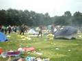 Tent in de fik gezet