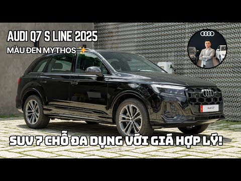| 4K | GIỚI THIỆU XE AUDI Q7 S LINE | MYTHOS BLACK metallic | Xem xung quanh ngoại thất #audiq7