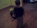 Taylor crawling backward