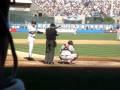 videos de Jeter gets hit in hand, last day game @ Yankee Stadium, great view