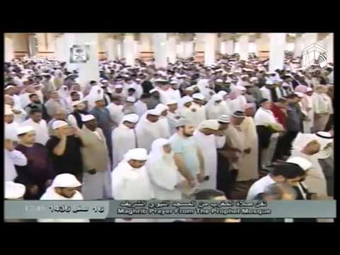 صلاة المغرب المسجد النبوي 1436.02.16ه