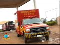 Simula��o de resgate de acidentado de tr�nsito