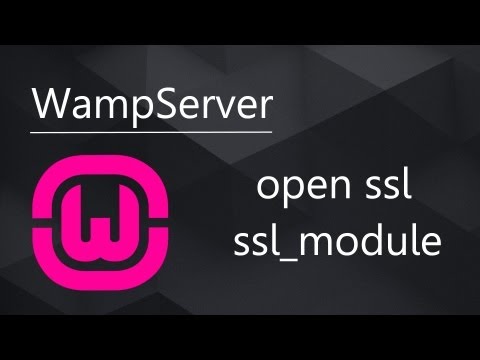 how to enable openssl in wamp