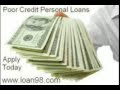 Poor Credit Personal Loans