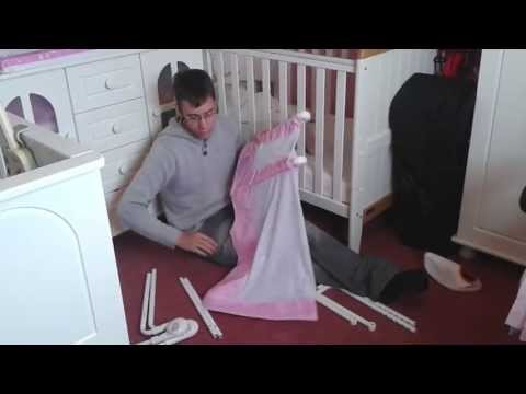 how to fit lindam bed guard