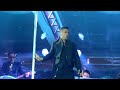 Robbie Williams makes his entrance