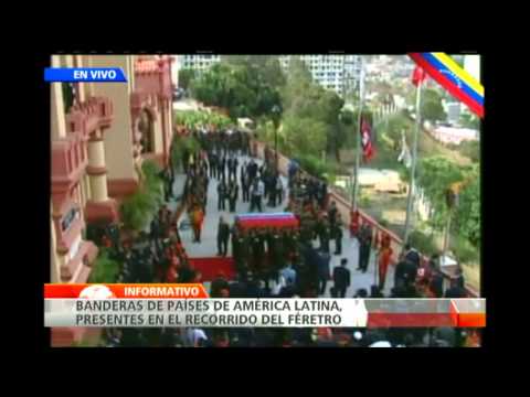 cuartel de la montaña - Visite: http://www.ntn24.com -- Tras nueve días de homenajes al mandatario luego de su fallecimiento el pasado 5 de marzo, el cuerpo del comandante Chávez fu...