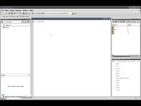 how to define variables in matlab