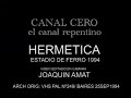 2-HERMETICA/ GIL TRABAJADOR/1994/FERRO/ VIDEO JOAQUIN AMAT