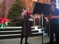 Emily Playing Violin At Christmas Eve Mass