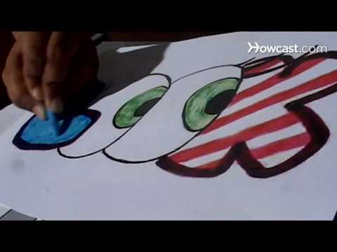 how to draw a bubble letter q