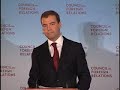 A Conversation with Dmitry Medvedev A Conversation with Dmitry Medvedev