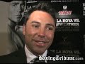 Oscar De La Hoya Q&A