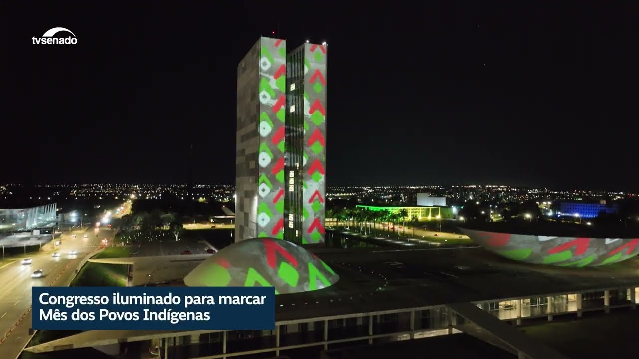 Congresso recebe projeção em homenagem ao Dia dos Povos Indígenas