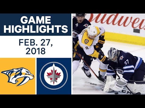 Video: NHL Game Highlights | Predators vs. Jets - Feb. 27, 2018