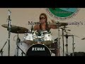 Killer drum solo by 14 year old Caitlin On Drums - Awesome