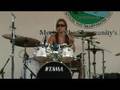 Killer drum solo by 14 year old Caitlin On Drums - Awesome