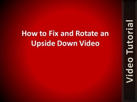 how to turn video upside down