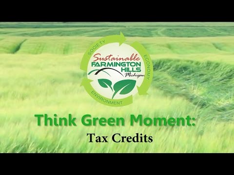 Think Green Moment: Tax Credits