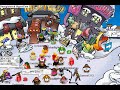 clubpenguin talk and dance with the newspaper