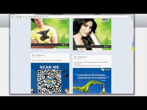 how to create a facebook like qr code
