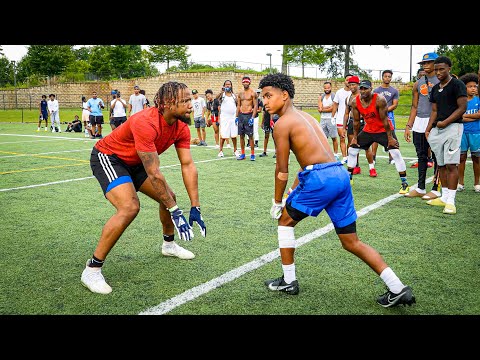 TATTED UP 13 YEAR OLD EXPOSES D1-COMMITS FOR $1000!! (ATL 1ON1'S W/ TRAVIS HUNTER)
