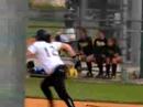 Gina Bondarenko hits a line drive.