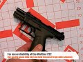 Shooting review of the fun Walther P22 .22 semi-auto pistol. The P22 generally requires good ammo for function and as such we used CCI Mini Mag solids and they functioned 100% in the test. Other brands/types may not. But the gun proved adequately accurate, lightweight (17.2 oz), ergonomic for smaller hands (especially for women and kids), easy to load, and fun to shoot. Like all smaller pistols, it is hard to shoot accurately from unsupported positions. Also the sights are too coarse for high accuracy shooting (especially against indistinct targets) and the higher contrast target circles shown in the video helped achieve tighter groups. More details in the table top review of the P22. Overall it is a fun little plinker that can also serve as a close-range trainer for both new and experienced shooters. ////////////////////Nutnfancy Likeability Scale: 7.5 out of 10
