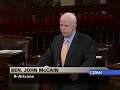 sen. mccain reads an ap article on protest crackdown but mainly focuses on the death of the woman known as 