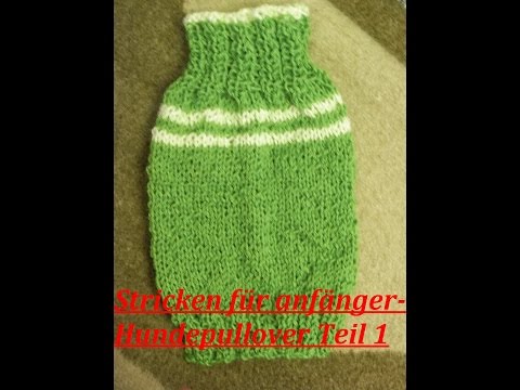 Teil 1* Stricken für anfänger Hundepullover*DIY Tutorial Handarbeit